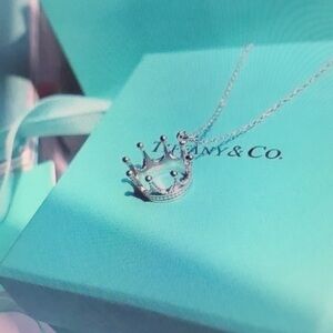 Tiffany & Co Silver Crown Necklace